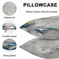 thumbnail image 5 of Gray Teal Throw Pillow Covers 20x20 Inch Set of 2, Modern Abstract Art Retro Flow Marble Waterproof Outdoor Pillow Covers, Decorative Cushion Pillowcases for Couch, Sofa, Bed, Garden, Patio, 5 of 9