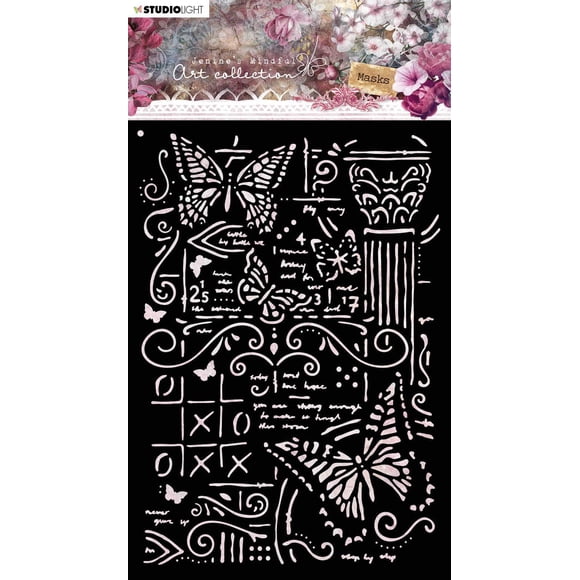 Masque Pochoir (1) A5 Jenine's Mindful Art 3.0 nr.06
