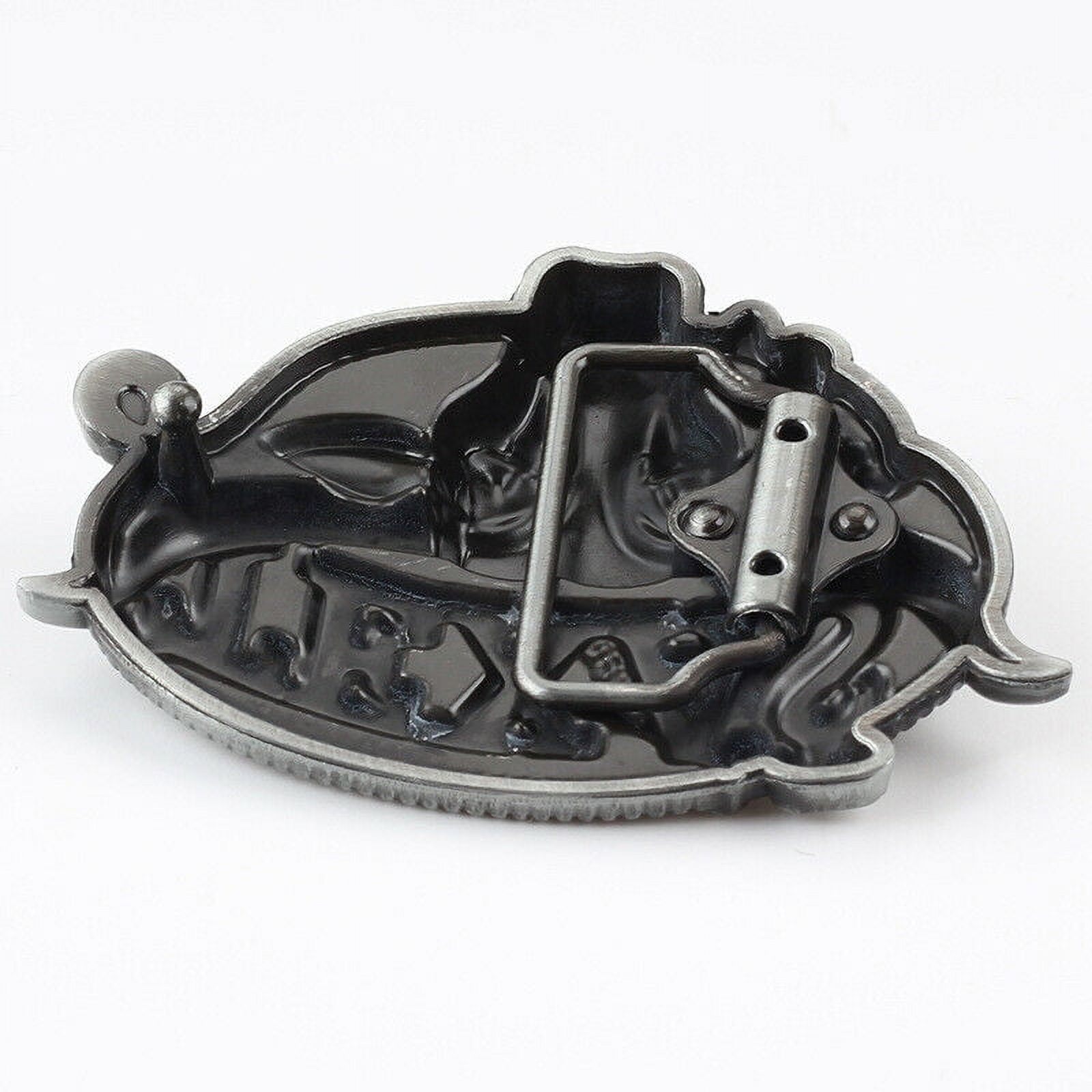 QUKE Long Horn Bull Rodeo Western Cowboy Belt Buckle For Men