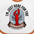 thumbnail image 4 of Inktastic Maine Just Here for the Lobster Boys or Girls Baby Bib, 4 of 4