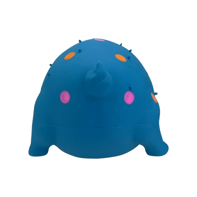 Vibrant Life Pigglesworth Latex Dog Toy, Blue, Grunting Squeaker