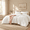 Arctic White-King(102"*90"), variant on Oversized Queenforter Set-3 Pieces Soft Size Bedding