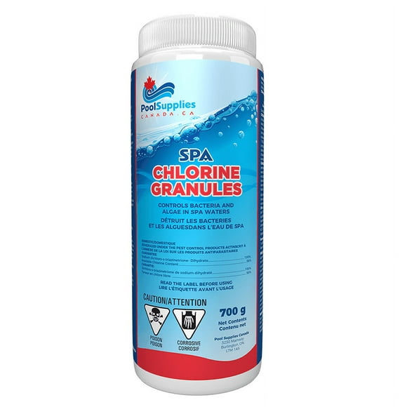 Granulés de Chlore pour Spa (700g) par Pool Supplies Canada