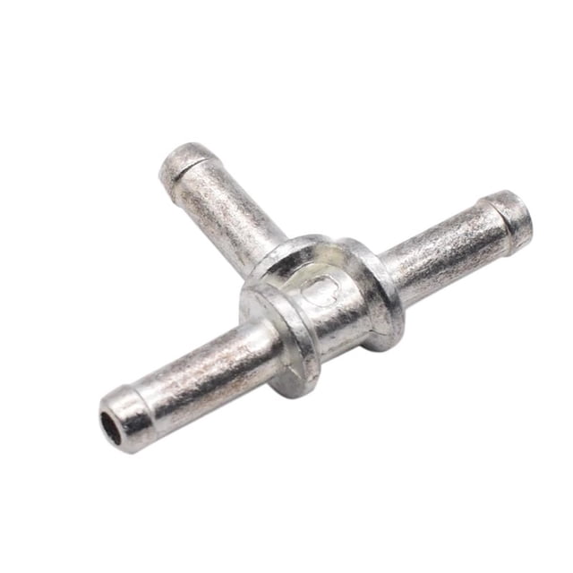 Conector de manguera de conexión en T de refrigerante de aluminio, acoplador de tubería de agua for VW Jetta, Skoda, Audi A3 N90693001, plateado