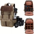 thumbnail image 4 of Sac Reflex Numérique en Toile Imperméable Multifonction Grande Capacité Sac pour Appareil Photo Sac à Dos pour Hommes, 4 of 5