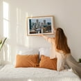 thumbnail image 2 of North Side Skyscrapers - Chicago Illinois Photography Oak Framed Wall Art Print 16 x 24 inches, 2 of 6
