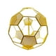 thumbnail image 5 of Pantalla de lámpara colgante de malla con forma de balón de fútbol, ​​decoración de repuesto para luminarias Dorado, 5 of 9