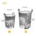 thumbnail image 5 of Balery Cats Group Round Laundry Basket with Handles Waterproof Freestanding Laundry Hamper for Clothes Toys in the Dorm and Family-Medium, 5 of 8