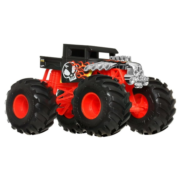 Hot Wheels Monster Trucks, Oversized Monster Truck in 1:24 Scale, Bone Shaker
