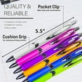thumbnail image 2 of BAZIC Ciel Fuse Tech Ink Retractable Pen w/ Rubber Barrel, 1.0mm (2/Pack), 6-Pack, 2 of 7
