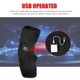 thumbnail image 4 of Graflsoa USB-Powered Heated Knee Wrap with Adjustable Temperature, Cold Therapy Pocket, and USB Cable for Pain Relief from Arthritis, Injury, or Surgery – 2-Pack, One Size Fits All, 4 of 6