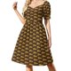 thumbnail image 2 of San Diego Pennant - Vestido marrón de manga corta vestidos para eventos especiales vestidos verano mujer 2025 ropa de fiesta, 2 of 7