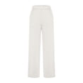 thumbnail image 7 of Cotton Wide Leg Pants for Women with Slits Elastic High Waist Loose Casual Fall Spring Baggy Lounge Sweatpants (2XL, Beige), 7 of 7