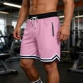 thumbnail image 2 of HAJWOH Men’s Summer Drawstring Striped Shorts, Loose Fit Training Gym Lightweight Breathable Beach Shorts, 2 of 6