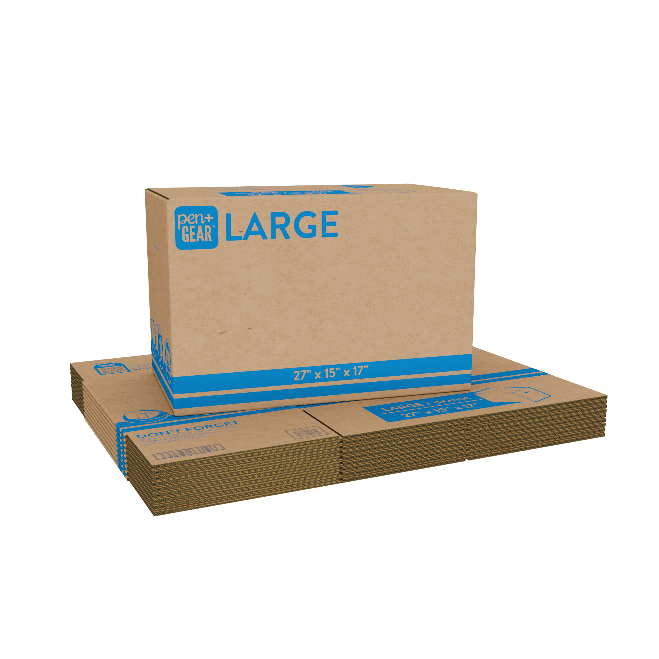 (10 pack) Pen+Gear Large Moving Boxes, 27L x 15W x 17H, Kraft