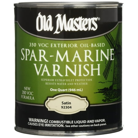Old Masters 92304 Spar Marine Varnish, Satin