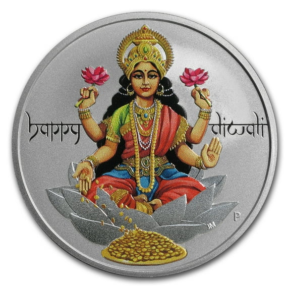2017 Australia 1 oz Silver $1 Diwali Festival
