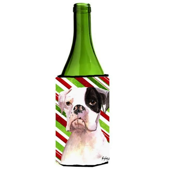 Cooper Candy Stripe Boxer Christmas Wine bottle sleeve Hugger