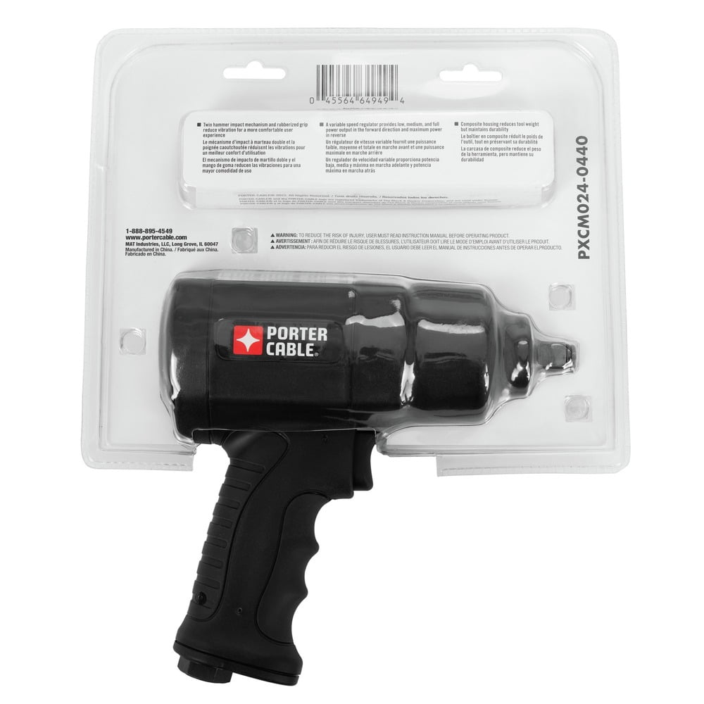 Porter-Cable PXCM024-0440 1/2 in. Drive Impact Wrench with 550 ft-lbs. Torque