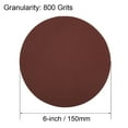 thumbnail image 2 of 6-inch 800-Grits PSA Sanding Disc, Adhesive-Backed Sanding Sheets Aluminum Oxide Sandpaper for Orbital Sander 5pcs, 2 of 5