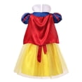 thumbnail image 4 of Vestido de princesa Blancanieves de Disney para niña, disfraz con capa, vestido de baile de encaje para Halloween, vestido de fiesta de cumpleaños para niños de 2 a 12 años, 4 of 4