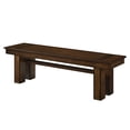 thumbnail image 1 of Lexicon Sedley Rubberwood Bench in Walnut, 1 of 5