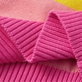 thumbnail image 3 of WIBACKER 1-6T Toddler Kids Baby Girls V Neck Rainbow Stripe Cardigan Casual Sweater Knit Coat, 3 of 8