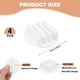 thumbnail image 2 of Uxcell 4Pcs Soporte de Silicona Adhesivo para Escritorio, Soportes Redondos para Lápices de 2 Ranuras, Clip para Marcadores, Blanco, 2 of 6