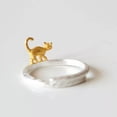 thumbnail image 2 of QQTDFG 925 Sterling Silver Cute Leopard Cat Nature Animal Adjustable Ring A3282-4.75 -adjustable, 2 of 4