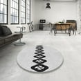 thumbnail image 3 of Ahgly Company Indoor Rectangle Patterned White Smoke Area Rugs, 3' x 5', 3 of 6