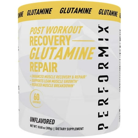 Performix Post Workout Recovery Glutamine Repair, Unflavored, 60 Servings