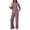 Red, variant on Two Pack Pajama Sets for Women,Long Sleeve Top With Jogger Pants Lounge Set Sleepwear with Pockets