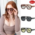 thumbnail image 3 of Lunettes de Randonnée 3 Pcs pour Femmes à Double Faisceau Irrégulier Anti-Lumière Simples Mode Motif Léopard Lunettes de Haute Qualité pour Extérieur, 3 of 5
