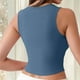 thumbnail image 4 of Top de poliéster para mujer, con tirantes de color liso y ventilación en el interior., 4 of 6