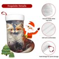 thumbnail image 5 of Fuzoiu Romantic Flower Fox Couple Print Christmas Stockings, Party Supplies & Kids Gifts,Big Xmas Stockings Decoration for Family Decorations Hanging Ornament for Xmas Holiday Party, 5 of 7