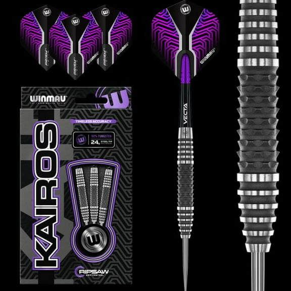 Winmau Kairos 2 Steel Tip Dart Set 24 gram 90% Tungsten Alloy