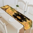 thumbnail image 1 of EREHome Chemin de table Tour Eiffel à Paris style Rétro Vintage Nappe Nappe 14x72 Pouces, 1 of 1