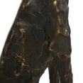 thumbnail image 6 of 7" x 21" Bronze Polystone Distressed Slim Frame Dog Sculpture with Gold Accents, by DecMode, 6 of 12