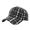 Black, variant on Unisex Fall Winter Vintage Plaid Baseball Cap, Curved Brim Adjustable Back Strap Dad Hat, Soft Thick Fabric Daily Outdoor Cold Weather Hat For Women Men Wine