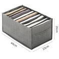 thumbnail image 7 of Mosey Clothing Storage Box Foldable Pants Organizer Space-saving Grids Design Closet Storage Box for Home Bedroom, 7 of 7