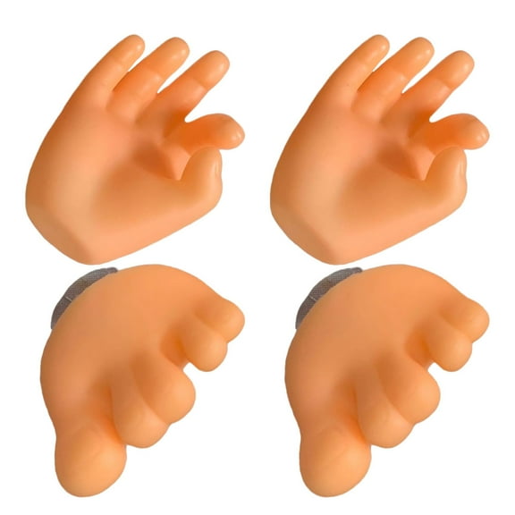 Raindrops 4pcs Novelty Toothbrush Storage Holder Suction Cup Wall Mounted Toothbrush Rack Cute Feet Toes Wall Hanging Suction Hooks