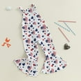 thumbnail image 6 of Ruyang Kids 4th of July Jumpsuit USA Clothes Toddler Baby American Flag Spaghetti Strap Romper Boys Girls Independence Day Sets, 6 of 6