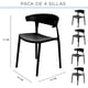 thumbnail image 2 of Set de 4 Sillas de Plástico PVC Resistentes con Respaldo | Sillas Modernas para Comedor, Jardín, Terraza o Restaurante, 2 of 8