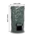 thumbnail image 4 of facefd Garden Yard Greenhouse Compost Waste Collection Bag Ferment Container Collector Leaf Sack Storage Bin with Viewing Window 15 Gallon 15 Gallon, 4 of 6
