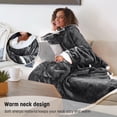 thumbnail image 2 of Catalonia Wearable TV Blanket with Sleeves Arms Warm Micro Plush Sherpa Fleece for Adult Large Wrap Throw Robe 72 x 55”, 2 of 7