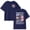 Dark Blue, variant on Women’s Floral Christian T-Shirt, “He Makes All Things Beautiful” Casual Crewneck Loose Fit Tee Hot Pink 110