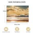 thumbnail image 2 of JRXY Sunset Ocean Canvas Wall Art - Ocean Waves Wall Decor Glow Sea Scene Picture Painting Nature Landscape Prints Sunset Over the Ocean Painting Artwork Living Room Bedroom Office Home 20x16in, 2 of 5