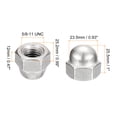 thumbnail image 2 of 5/8-11 Acorn Cap Nuts, 3pcs - 304 Stainless Steel Hardware Nuts, Acorn Hex Cap Dome Head Nuts (Silver), 2 of 5