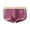 Red, variant on zeranth Men Boxer Underwear Mid-rise Elastic Waistband Patchwork Color Shorts Briefs U-convex Ribbed Panties Daily Wear