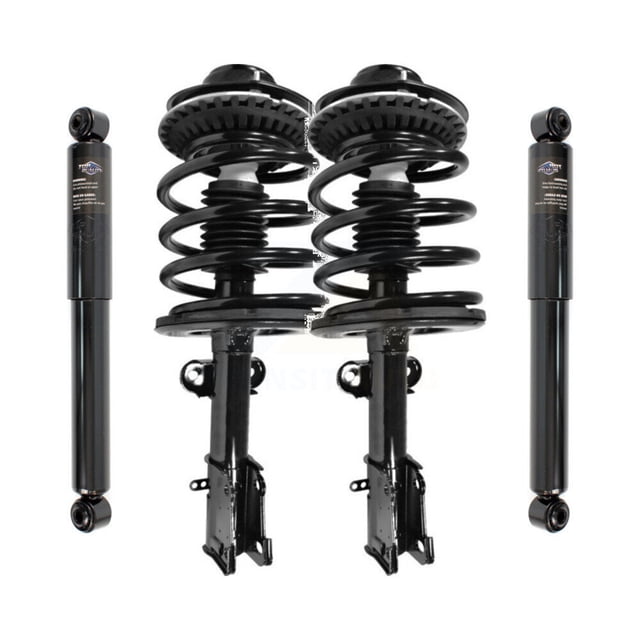 Transit Auto Front Rear Complete Suspension Shocks Strut and Coil Spring Mount Assemblies Kit for Car Dodge Caravan Chrysler Town & Country Voyager - Left Right Side (Driver Passenger) K78M-100080